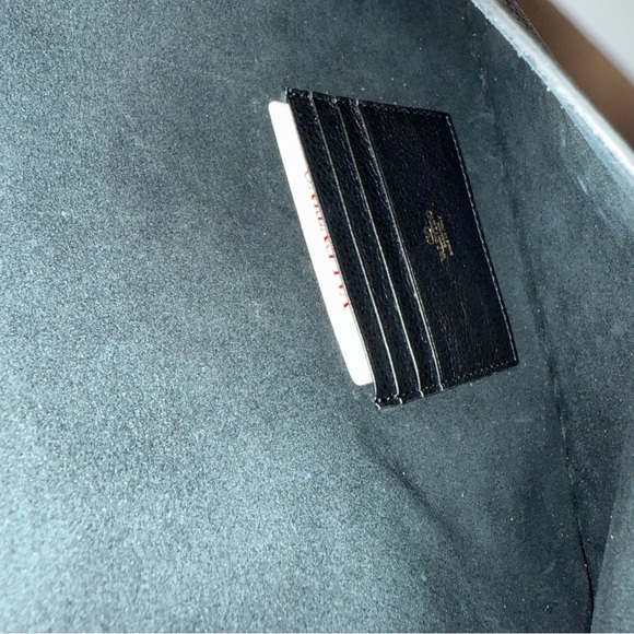 Valentino Garavani Large Black Pebbled Leather Clutch - Picture 4 of 6